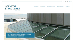 Desktop Screenshot of crystalstructuresglazing.com