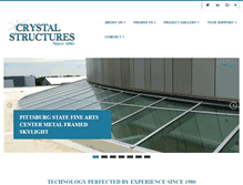 Tablet Screenshot of crystalstructuresglazing.com